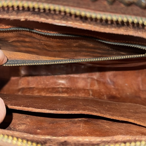 WOW!!! Genuine Alligator Very Vintage Bag/Satchel - Picture 9 of 13